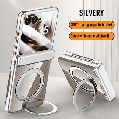 Funda con soporte de anillo magnético + protector de pantalla para Razr 60 Ultra/Razr Ultra 2025 Foto 1 de 4