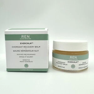 REN EVERCALM Overnight Recovery Balm Sensitive Skin 1.02oz / 30ml FULL Size NIB - Picture 1 of 3