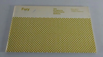 Manuale Dell'Owner / Manuale Plymouth Fury Anno 1974 - Immagine 1 di 2