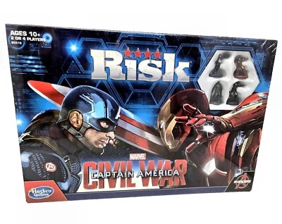 Risk Marvel Captain America Avengers Civil War Board Game Hasbro 2015 NEW Sealed - Image 1 of 4
