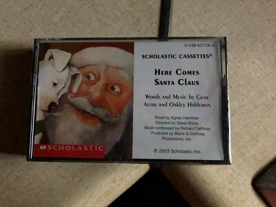 Scholastic Cassette Here Comes Santa Claus Gene Autry Agnes Herrman Brand New - Image 1 of 3