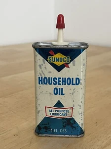 Vintage SUNOCO Household Oil Can 1960’s SUN OIL CO 4 OZ. All Purpose Lubricant - Picture 1 of 11