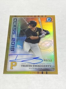 2018 Bowman Draft Class of Gold Refractor /50 Travis Swaggerty #C18A-TS Auto