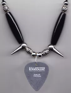 Killswitch Engage Jagermeister Gray Guitar Pick Necklace - 2004 Tour - Picture 1 of 3