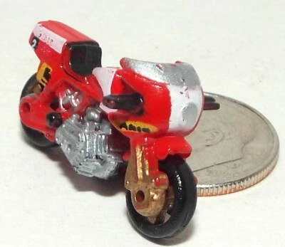 Very Small Micro Machine Ducati 900 Motorcycle in Red & White # 2 Mike Hailwood - Image 1 of 3