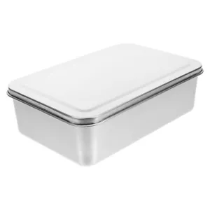 Stainless Steel Baking Pan With Lid Baking Box Deep Cake Pan - Picture 1 of 12