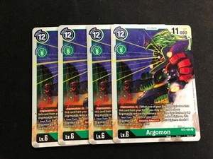 Digimon TCG - Uncommon - Argomon - BT2-050U - Green Card Playset! - Picture 1 of 1