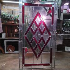 OOAK Handcrafted Stained Glass Window With Cardinals (Original)