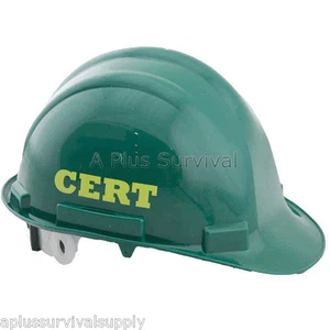 Sombrero Rígido CERT Verde Búsqueda y Rescate Supervivencia con C.E.R.T. Letras - Imagen 1 de 1