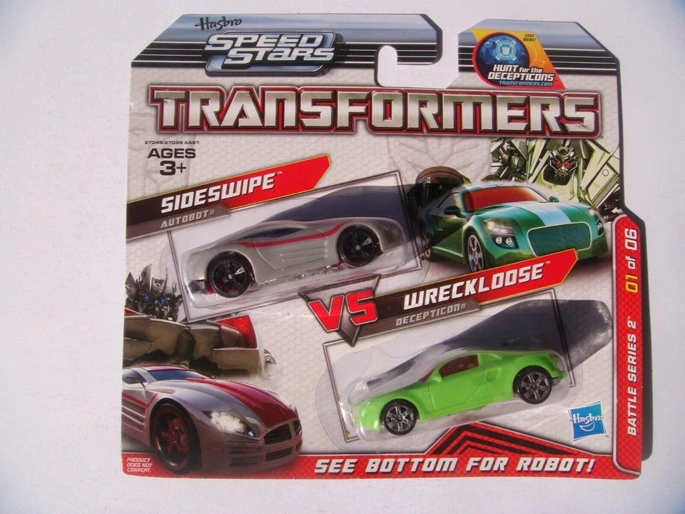 Transformers Speed Stars Sideswipe vs Wreckloose Battle Series 2 01/06 - Image 1 of 1