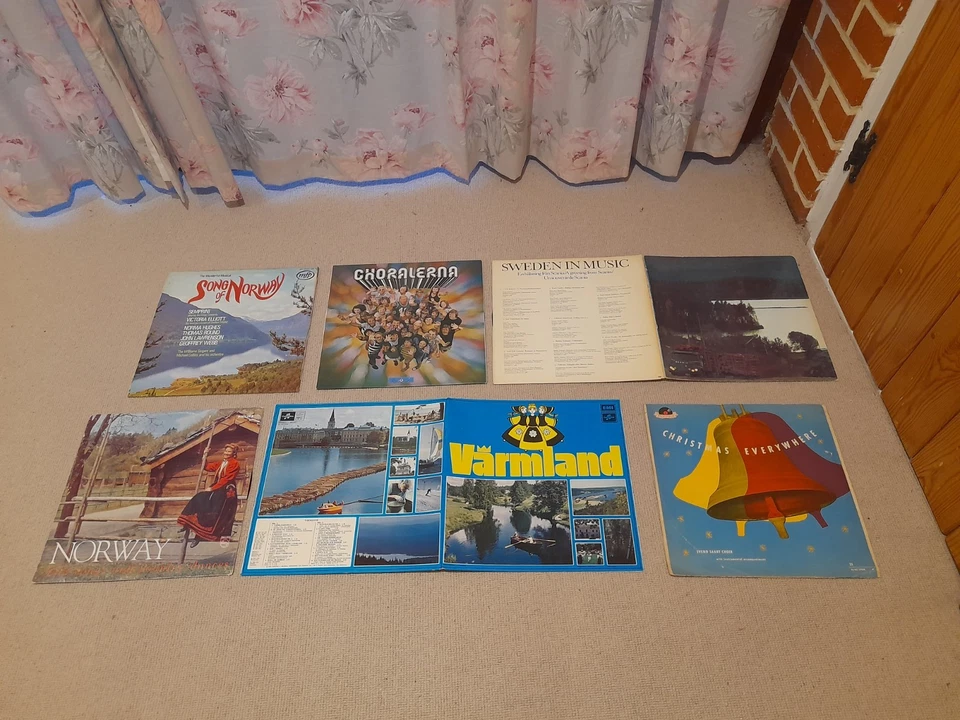 Collection of 6 Scandinavian vinyl LPs Records Sweden Norway Folk Varmland - Image 1 of 1
