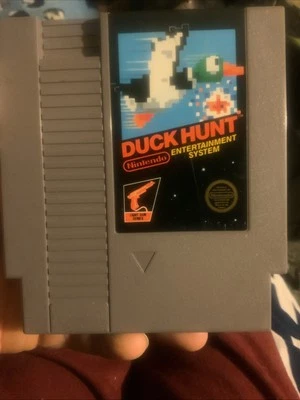 Duck Hunt Nintendo NES (1985) Original Five Screw Cartridge Book PapersTestWorks - Image 1 of 4