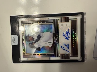 2024 Panini Three and Two Pedro Martinez Legendary Signatures No. LEG-PM 10/32 - Image 1 of 2