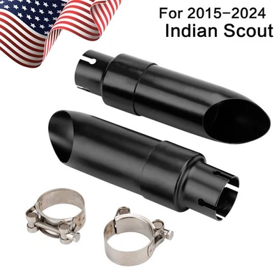 Silenciadores de tubos de escape antideslizantes para Indian Scout Sixty Rogue Bobber 15-24 Foto 1 de 4