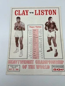 Muhammad Ali Vs Sonny Liston 2 Boxprogramm selten Cassius Clay - Bild 1 von 3