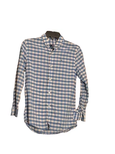 Vineyard Vines Whale Shirt Flannel (Blue & Pink) 100% Cotton - Youth Medium - Picture 1 of 3