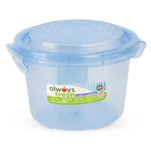 Runde Punkte Behälter 16 Unzen Ozeanblau Lebensmittellagerung Portionskontrolle - Bild 1 von 5