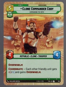 Star Wars Unlimited TotR Hyperspace Card TWI384 Clone Commander Cody - Picture 1 of 1
