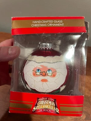 LEER Kurt Adler Radio City Rocketts adorno de Navidad Papá Noel pintado a mano Foto 1 de 4