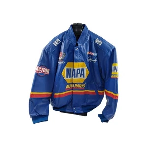 Vintage Napa Autoteile Lederjacke Herren Größe 2XL - Bild 1 von 10