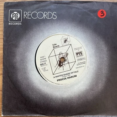 PROCUL HARUM - A WHITER SHADE OF PALE - HOMBURG - CUBE (PYE) REISSUE - Image 1 of 2