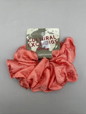 De colección Goody Cultural Exchange Melocotón Pelocotón Scrunchie Nuevo 1994 Retro Foto 1 de 4