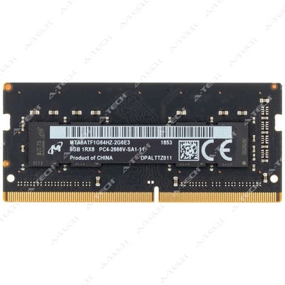 Micron 8GB DDR4-2666 PC4-21300 1Rx8 SODIMM Laptop Memory RAM MTA8ATF1G64HZ-2G6E3 - Image 1 of 2