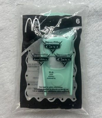 老式 2006 年麦当劳快乐餐玩具迪士尼皮克斯汽车 #6 Flo — 第 1/2 张图片