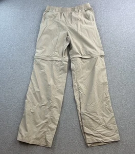 Columbia Convertible Pants Youth Large Beige Omni-Shade Zip Off Hiking Outdoors - Picture 1 of 9