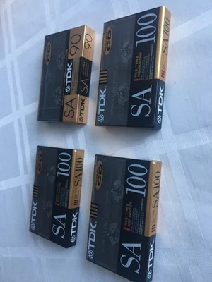  TDK SA 100/SA 90 Tipo II Resolución Super Alta (CrO2), Sellado de Fábrica Foto 1 de 2