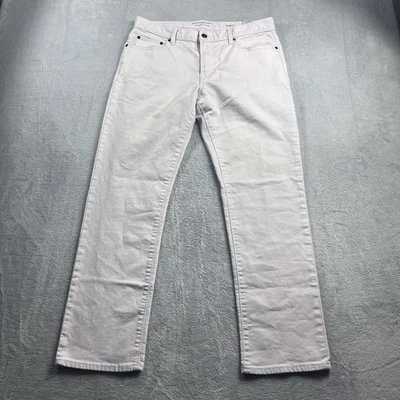 Pantalón vaquero de viaje Banana Republic 33x28* calce ajustado para hombre blanco Foto 1 de 4