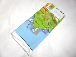 South Devon  Map UK  Souvenir Tea Towel 100% Cotton 18 Inches x 24 Inches - Picture 1 of 10