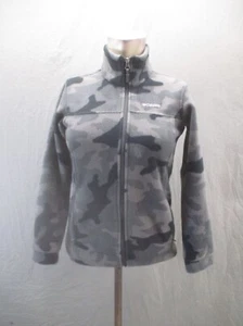 Columbia Size M (10-12) Kids Unisex Camo Stand Collar Fleece Athletic Jacket 293 - Picture 1 of 9