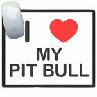 I Love My Pit Bull - Thin Pictoral Plastic Mouse Pad Mat BadgeBeast