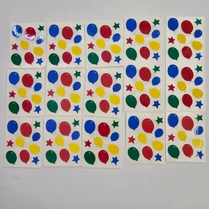 Creative Memories Stickers Balloons Stars Party Birthday Celebrate Colorful Vtg - Picture 1 of 3