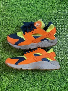 Womens Nike Air Huarache Run iD Orange Blue And Neon SZ 6 ( 777331-992 ) - Picture 1 of 9