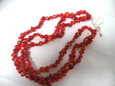 Collar Coral de Iris & Lily, Plata de Ley Triple Cadena NUEVO Foto 1 de 4