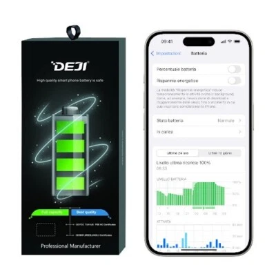 DEJI NESSUN MESSAGGIO ERRORE BATTERIA POTENZIATA come originale NUOVA per APPLE iPhone 12 PRO MAX (CON VIDEO)