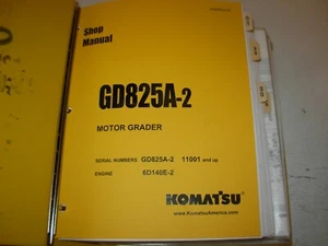Komatsu GD825A-2 Grader Shop Service Manual , s/n 11001 - up  - Picture 1 of 7