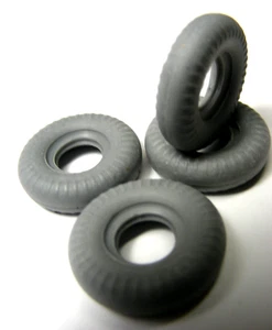 Dinky Toy #5 Treaded Supertoy Tires 21mm Gray (4 ea) - Picture 1 of 6