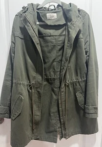 Green Army Green Jacke mit Kordelzug Full Zip Medium LCW Freizeit - Bild 1 von 4