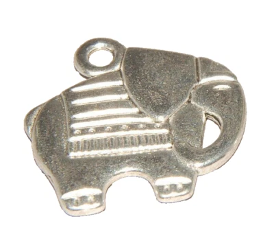 Dije elefante #3 plata tibetana J1223 Foto 1 de 4