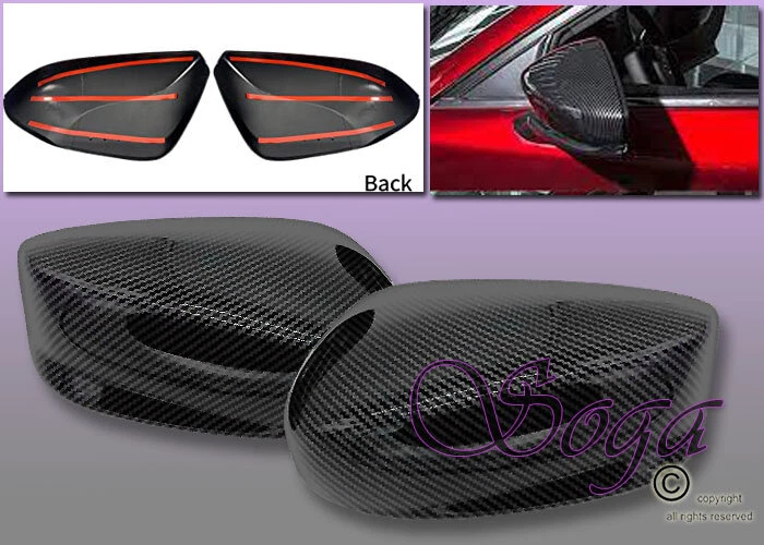 Par de cubiertas de espejos retrovisores laterales de carbono para Honda Accord 2008 2009 2010 2011 2012 Foto 1 de 1