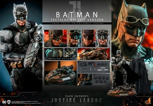 Hot Toys_DC Comics Liga de la Justicia Batman traje de murciélago táctico figura 1/6_TMS085_USADO - Imagen 1 de 16