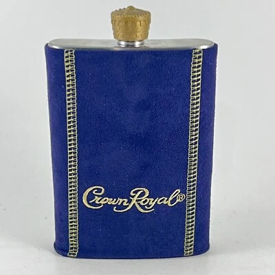 Frasco Crown Royal Hip manga púrpura 8 onzas acero inoxidable tapa extraíble VACÍO Foto 1 de 4