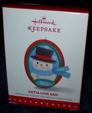 2015 Hallmark Gotta Love DAD! Snowman "Portrait" Keepsake Ornament
