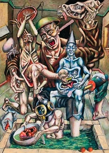 Artist: Richard Ennis (1958- ). Fear of Spiders. Mixed Media 1990. 29.5 x 41 cm - Picture 1 of 1