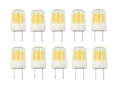 10pcs G8 G8.5 G8.6 LED Bulb Flat COB 1511 Ceramics Lamp 110V 120V Warm White - Image 1 of 4