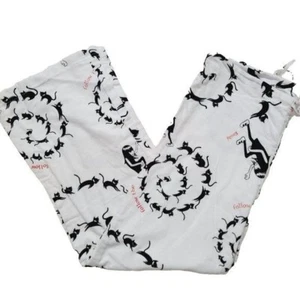 Vintage Emily the Strange Pajama Pants, White & Black, Small - Picture 1 of 6