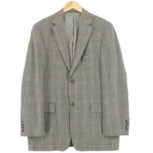 Hugo Boss Grey Wool Linen Blend Suit Blazer Jacket Men Rd6 Size EU 50 UK 40 - Picture 1 of 7